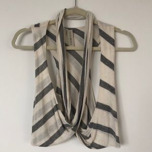 Striped Vest w/ Front Twist